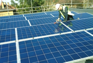 solar commercial install
