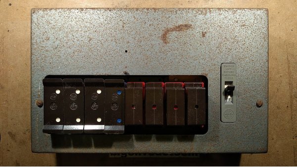 very old fuse box