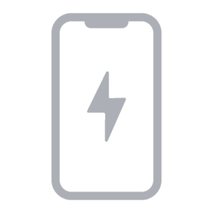 Phone with Energy usage symbols