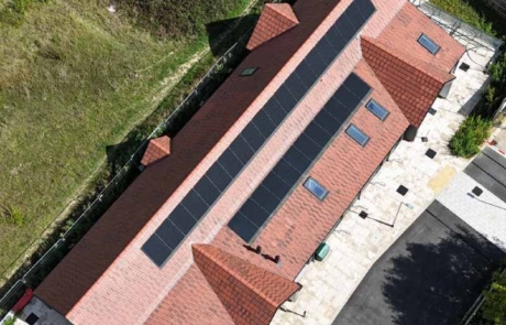 Roof integrated solar panels