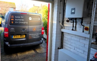 MCS certified solar panels and home battery storage system installed by BelectriX on a Hertfordshire residential roof.